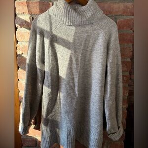 Philosophy Light Gray Cowl Neck Sweater